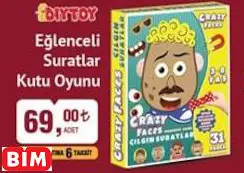 DIYTOY EĞLENCELİ SURATLAR KUTU OYUNU
